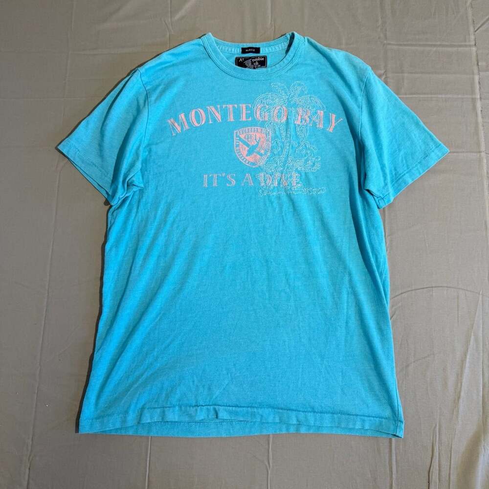 Abercrombie & Fitch Montego Bay T-Shirt Size XL Blue Graphic Tee